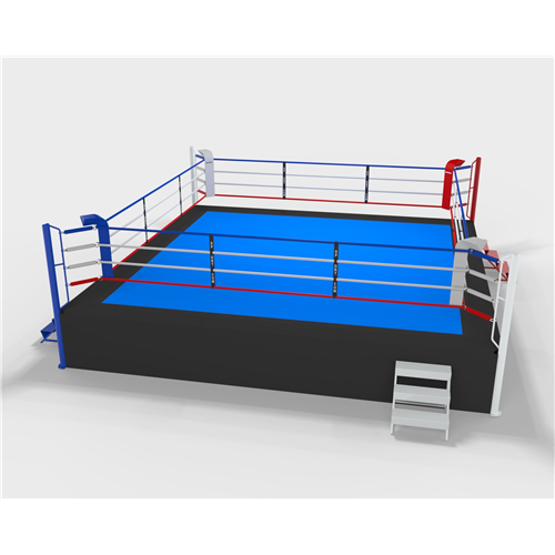 ring de boxe compétition sur podium 1m, 6m ext, 5m int