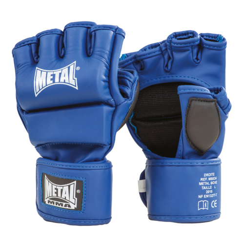 GANTS MMA BLEU METALBOXE