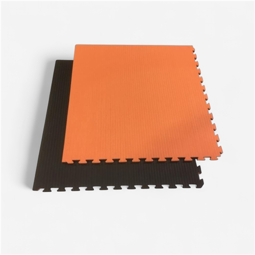 Lot de 10 tapis puzzles 100x100x2 cm combat Sportcom - noir/orange 