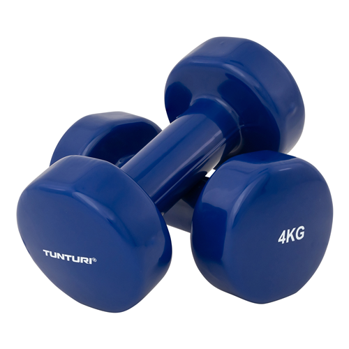 PAIRE HALTÈRES VINYLES 4 KG TUNTURI