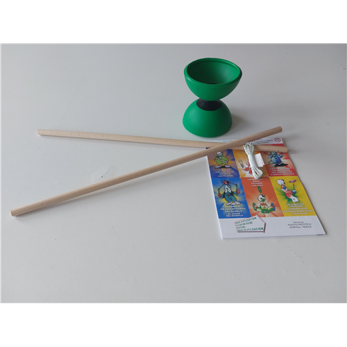 DIABOLO CLASSIC VERT + BAGUETTES BOIS