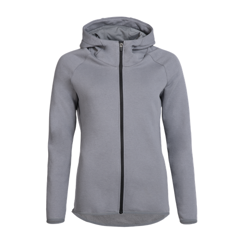 Veste training Femme Kipsta - Molleton Club 500 gris