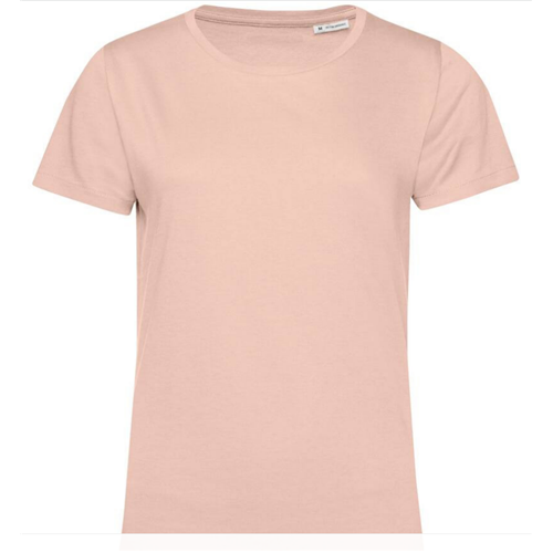 T-SHIRT COTON ORGANIC FEMME SOFT PINK
