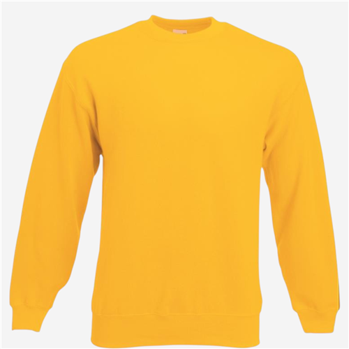 Sweat Shirt mixte Fruit Of The Loom - Jaune