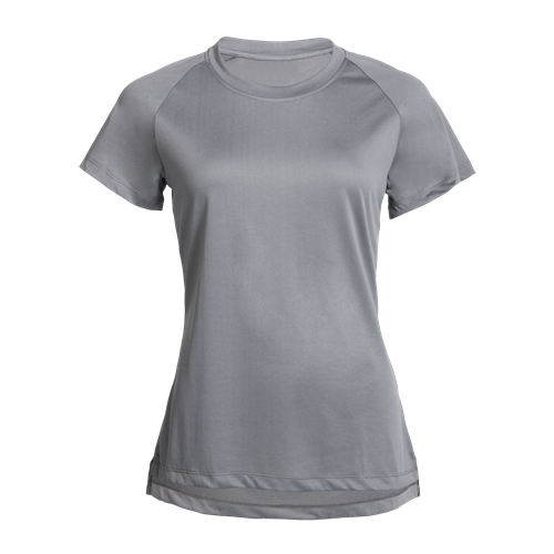 T-SHIRT CLUB 500 GRIS FEMME
