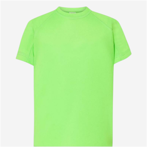 Maillot manches courtes Enfant JHK Textile - Polyester Vert Fluo 