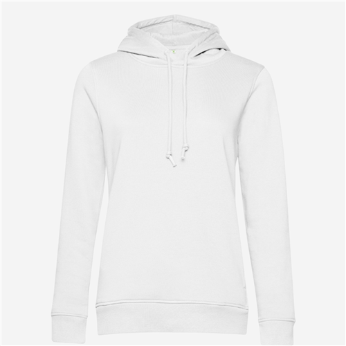Sweat à capuche femme B&C - Organic Blanc
