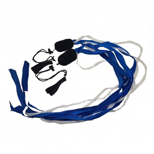 PAIRE DE BOLAS RUBANS BLEUES