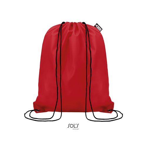 SAC NYLON POLYESTER RECYCLE ROUGE