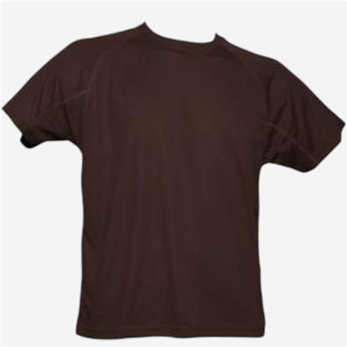 Tee shirt manches courtes homme Acqua Royal - Respirant Marron