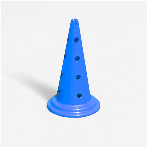 Cône fendu 16 trous 50 cm - Bleu