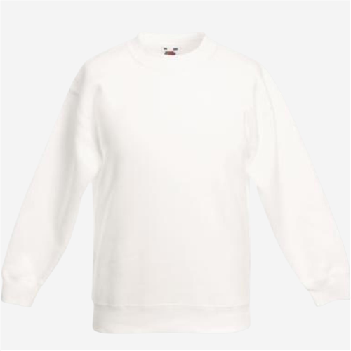 Sweat Shirt enfant Fruit Of The Loom - Blanc