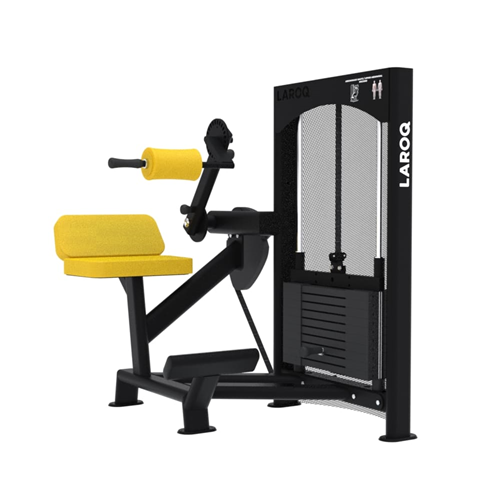 Machine abdominaux avec charge de 80kg - Laroq NC39 jaune 
