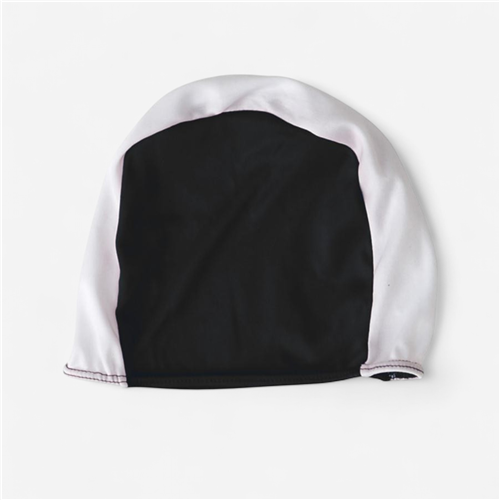 Bonnet de bain natation Tremblay polyester Adulte - Noir/Blanc 