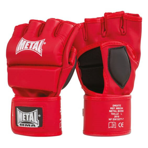 GANTS MMA ROUGE METALBOXE