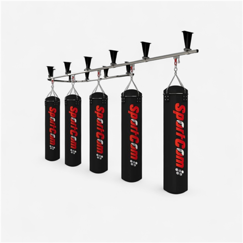 Rail de convoyage suspendu 4 sacs boxe Sportcom