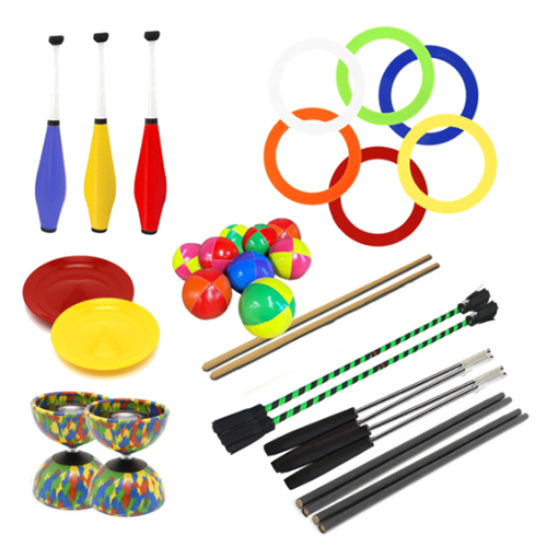 Kit jonglerie initiation Mister Babache - 12 ado/adultes