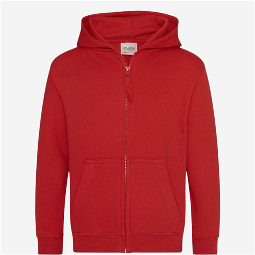 VESTE ZIPPEE CLUB JUNIOR ROUGE