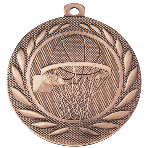 MEDAILLE BASKETBALL BRONZE 50 MM