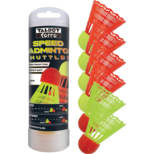 Volants speed badminton boîte de 6 Racer et Starter