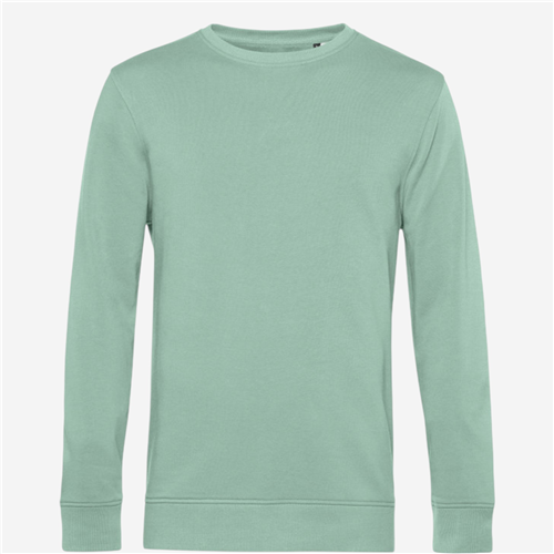 SWEAT COL ROND ORGANIQUE HOMME VERT EAU