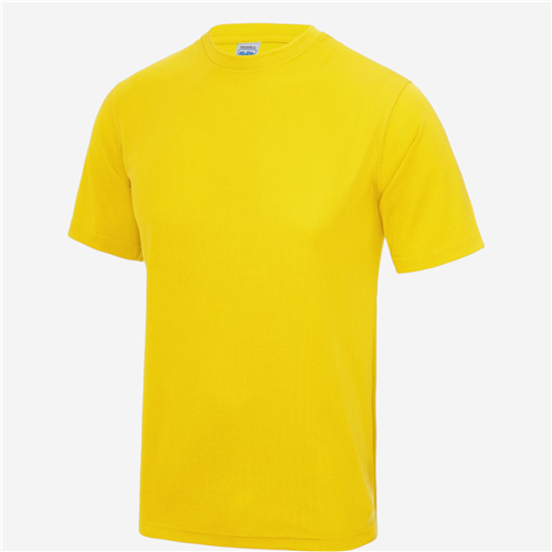 T SHIRT RESPIRANT MIXTE JAUNE AO