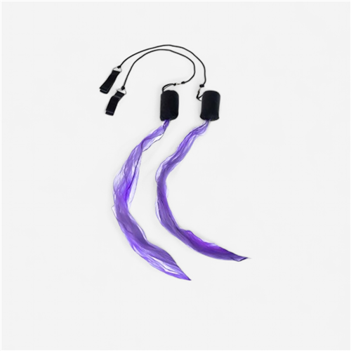 Paire de bolas foulard Cirkao - violet