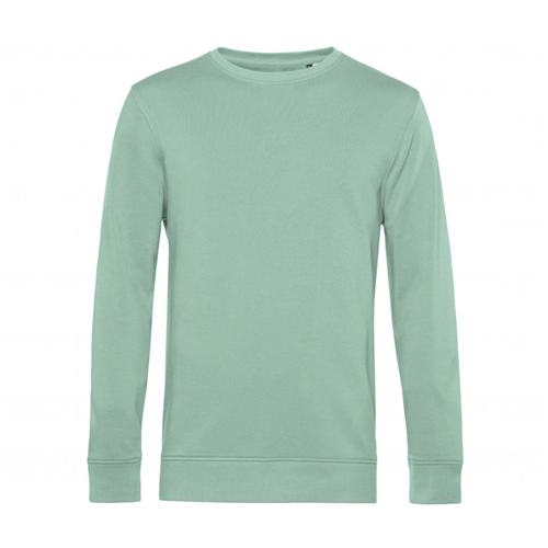 SWEAT COL ROND ORGANIQUE HOMME VERT EAU