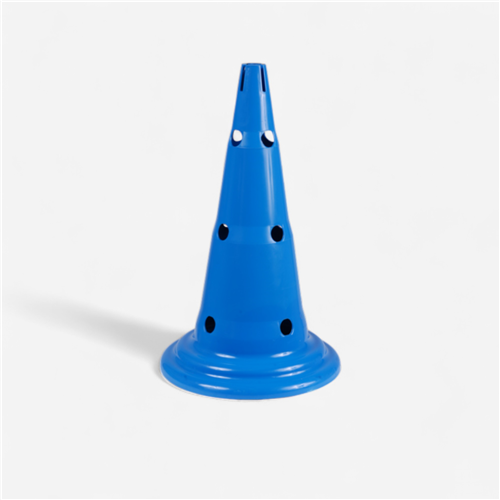 Cône multijeux 50cm 12 trous - Bleu