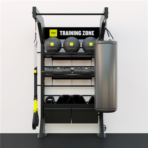 Rack de cross training multifonction avec accessoires - TRX Single Bay package noir