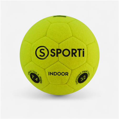 Ballon foot en salle Sporti France t4 - Indoor jaune