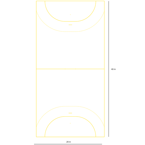 Terrain de hand, Tc, 40*20 Tresadenn