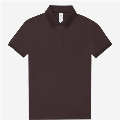 Polo femme B&C - Coton 210 Bleu Marron 