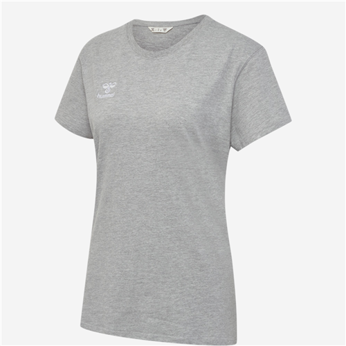 Maillot manches courtes Hummel Femme - Coton Gris
