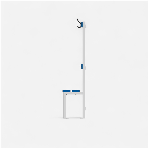 Banc mural porte patères Metaluplast - Mur/Sol 