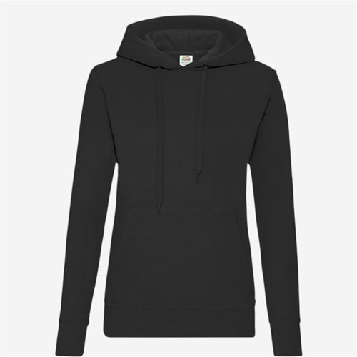 Sweat Capuche femme Fruit Of The Loom - Noir