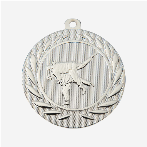 Médaille 50 mm - Judoka Argent 