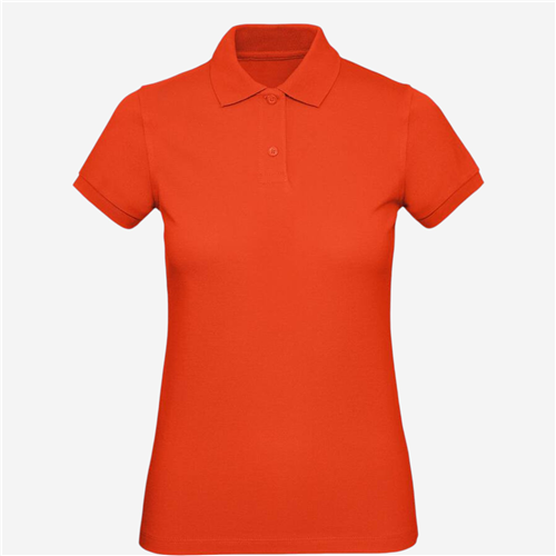 Polo femme B&C - Organic Rouge 