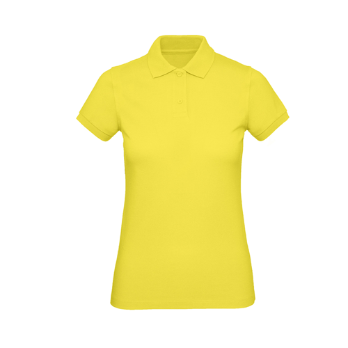 Polo femme B&C - Organic Jaune