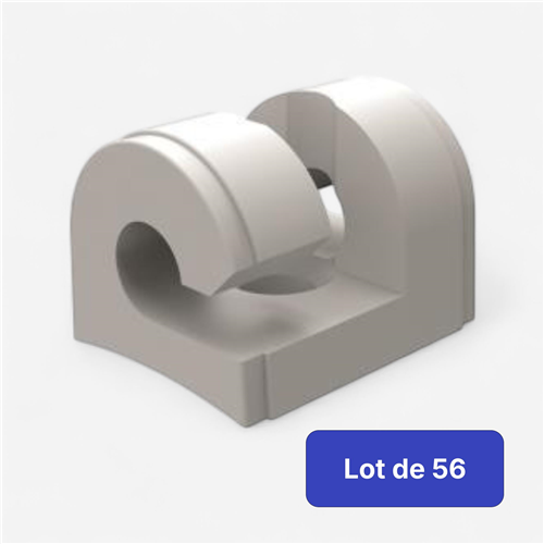 Crochet de sécurité football Metaluplast - Lot De 56 Crochets Blanc But Acier