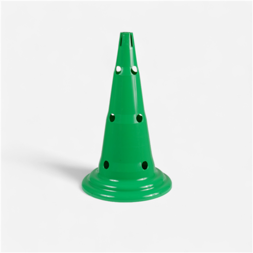 Cône multijeux 50cm 12 trous - Vert