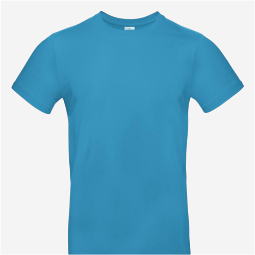 Tee shirt manches courtes mixte B&C - 190 Bleu Atoll 