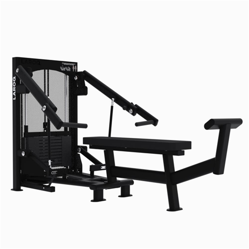 Machine de musculation Développé Couché Convergent charge de 100 Kg - Laroq MX43 noir
