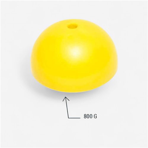 Socle jalon lesté 800 g - Jaune