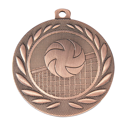 MEDAILLE VOLLEYBALL BRONZE 50 MM