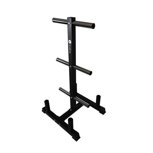 Rack de rangement disques et barres musculation - Sveltus noir