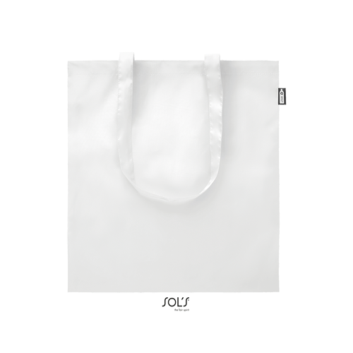 TOTE BAG POLYESTER RECYCLE BLANC