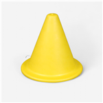 Cône extra souple 18 cm - Jaune 