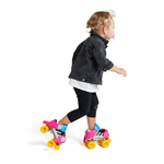 Patins à roulettes ajustables Roues lumineuses Etta Rose/Bleu RAVEN
