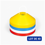Coupelle souple - Lot de 40 multicolore